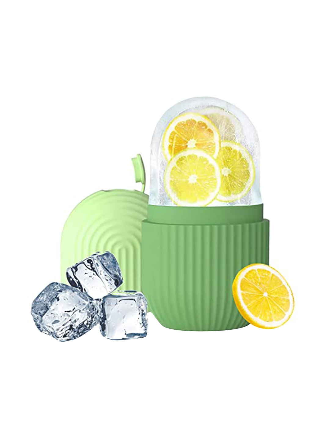 

KAZARMAA Ice Roller For De-Puffing and Face Toning Massage, Green