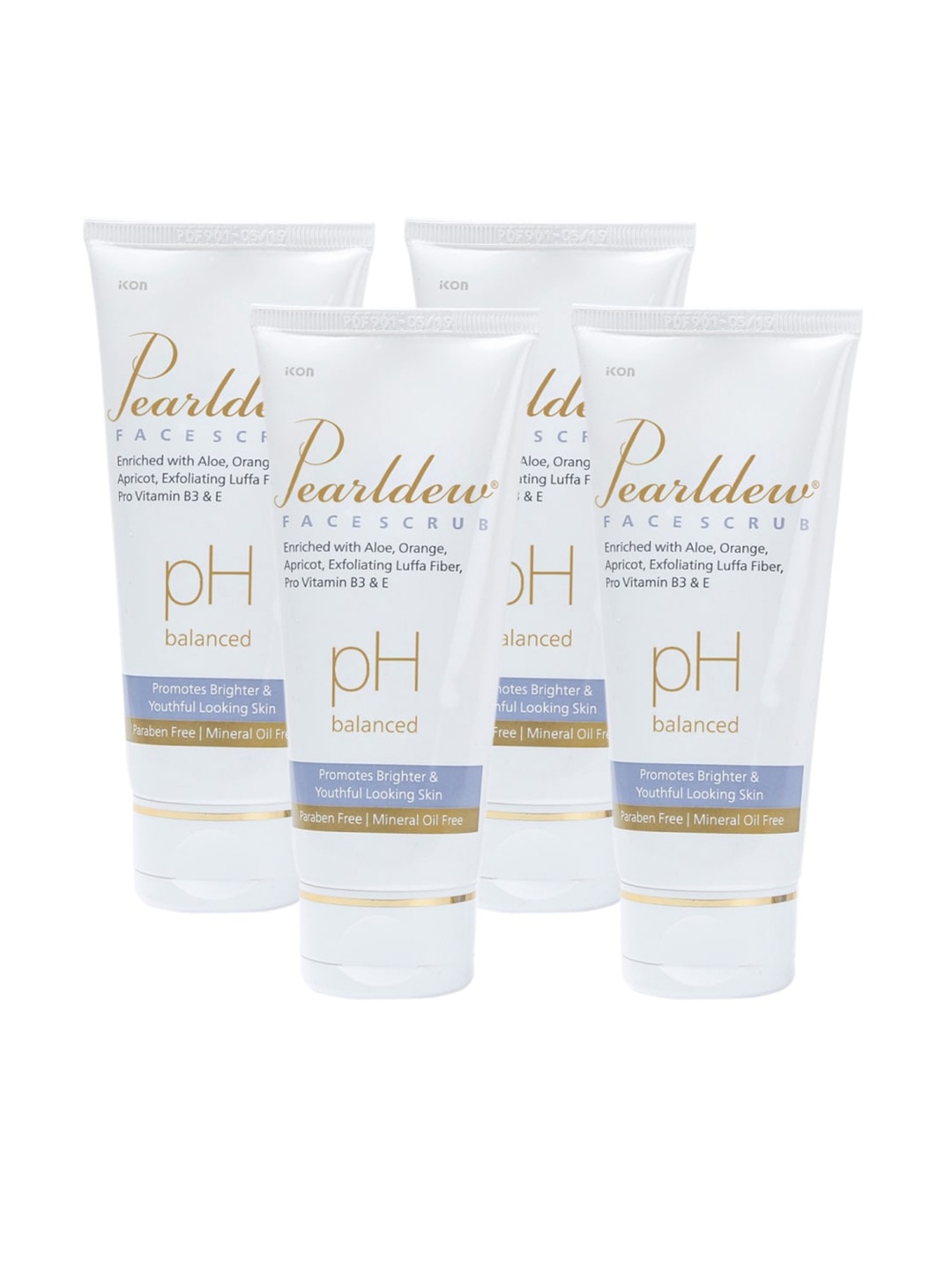 

Pearldew Set Of 4 Sun Flower Oil & Walnut Face Scrub 100 g Each, Na