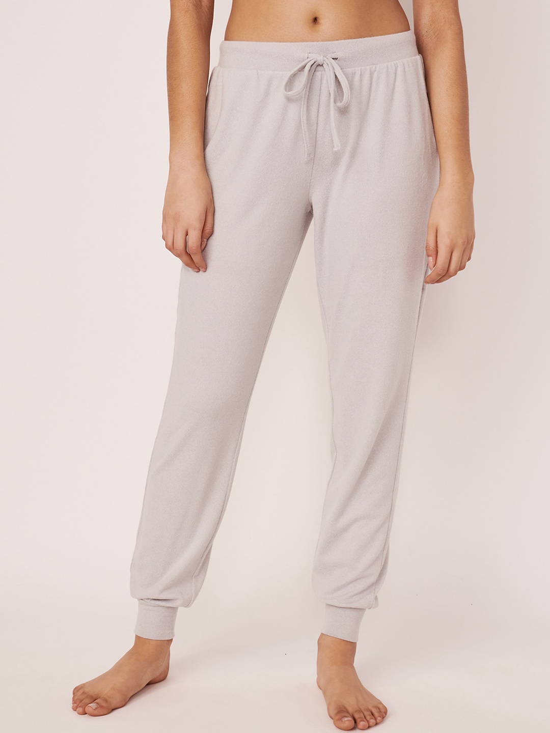 

La Vie en Rose Women Grey Solid Lounge Jogger Pants