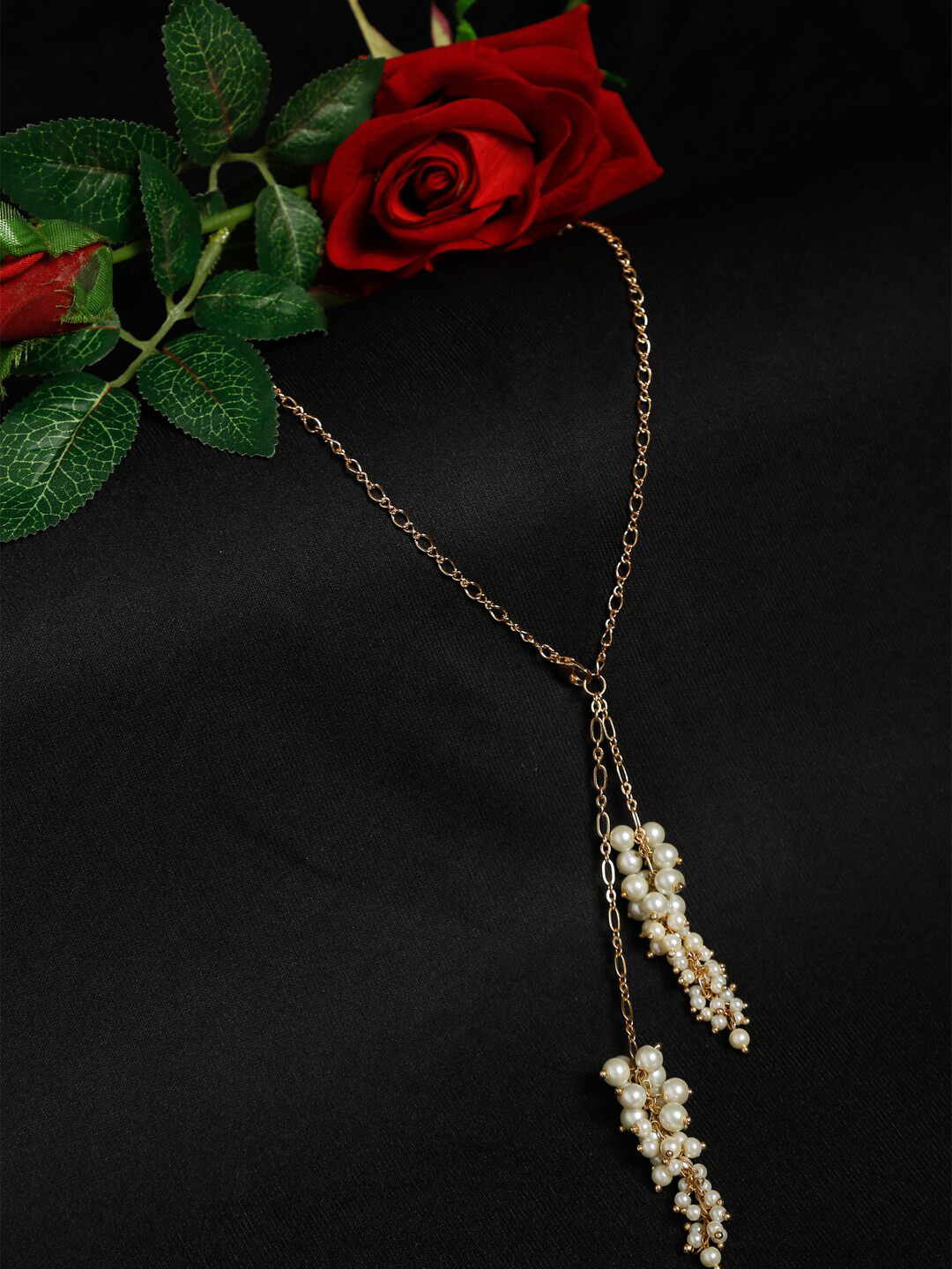 

Madame Gold-Toned & Off White Gold-Plated Necklace