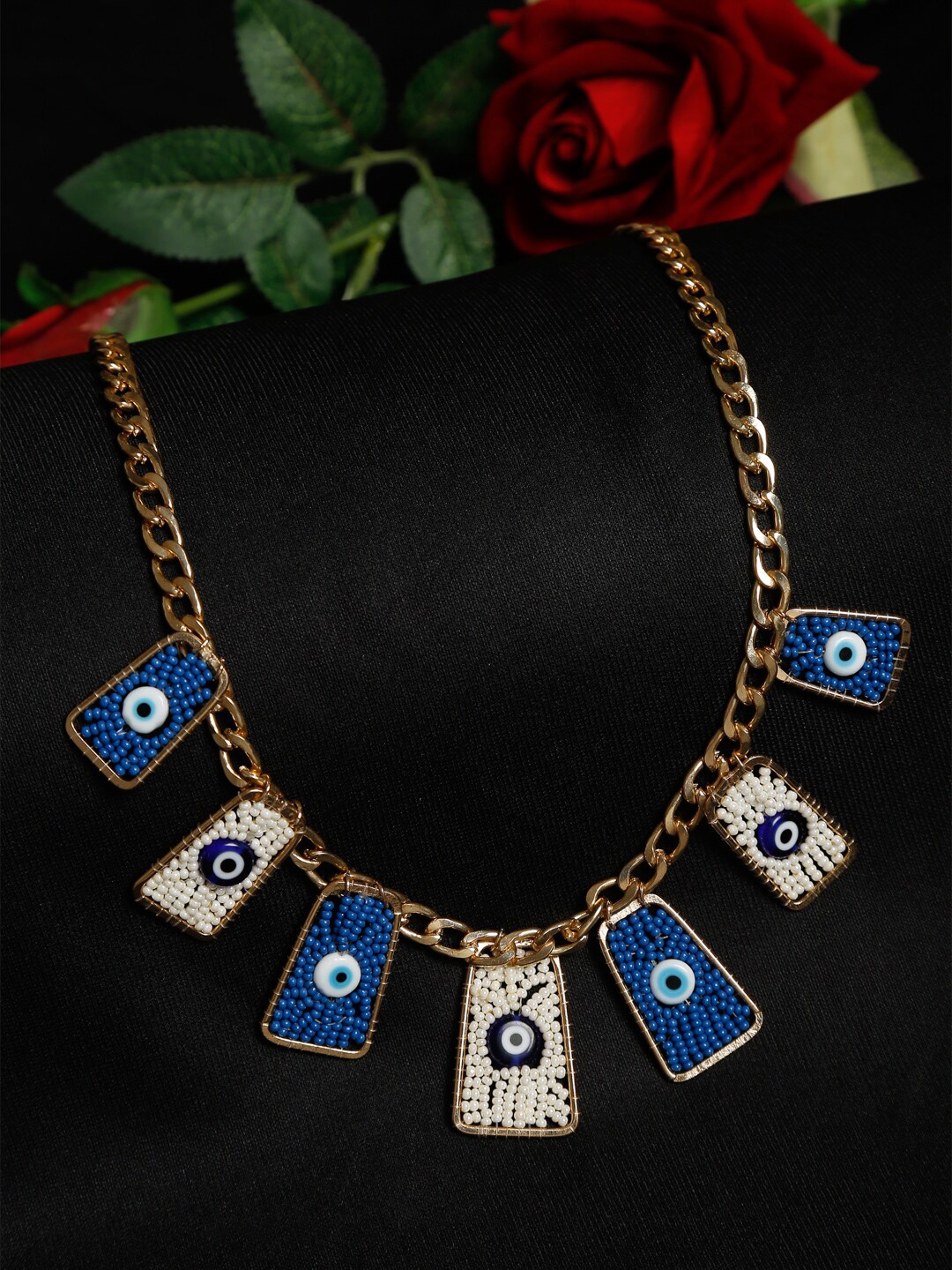 

Madame Gold-Toned & Blue Gold-Plated Necklace