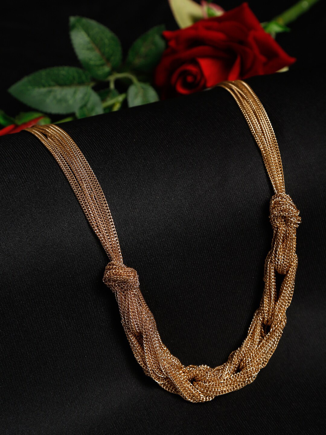 

Madame Women Rose Gold-Plated Metal Necklace