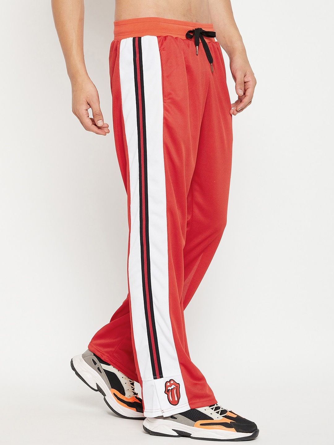 

FUGAZEE Men Red Solid Relaxed-Fit Track Pants