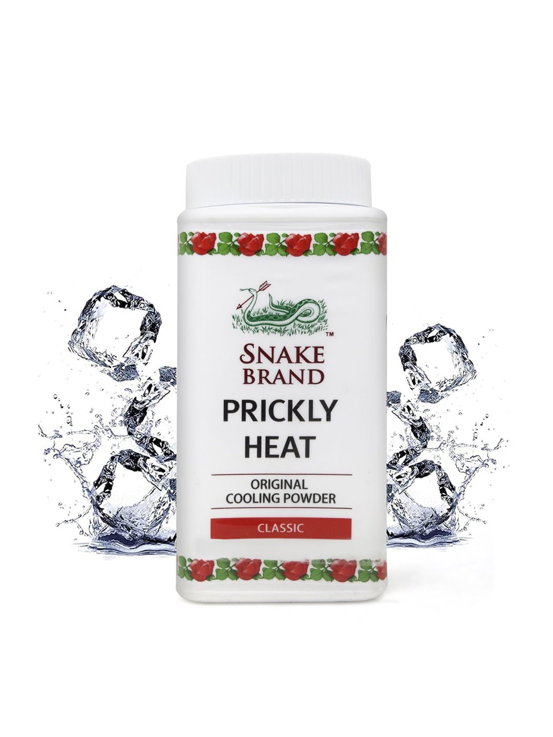 

SNAKE BRAND Set Of 2 Original Classic Talcum Powder 50 gm Each, Red