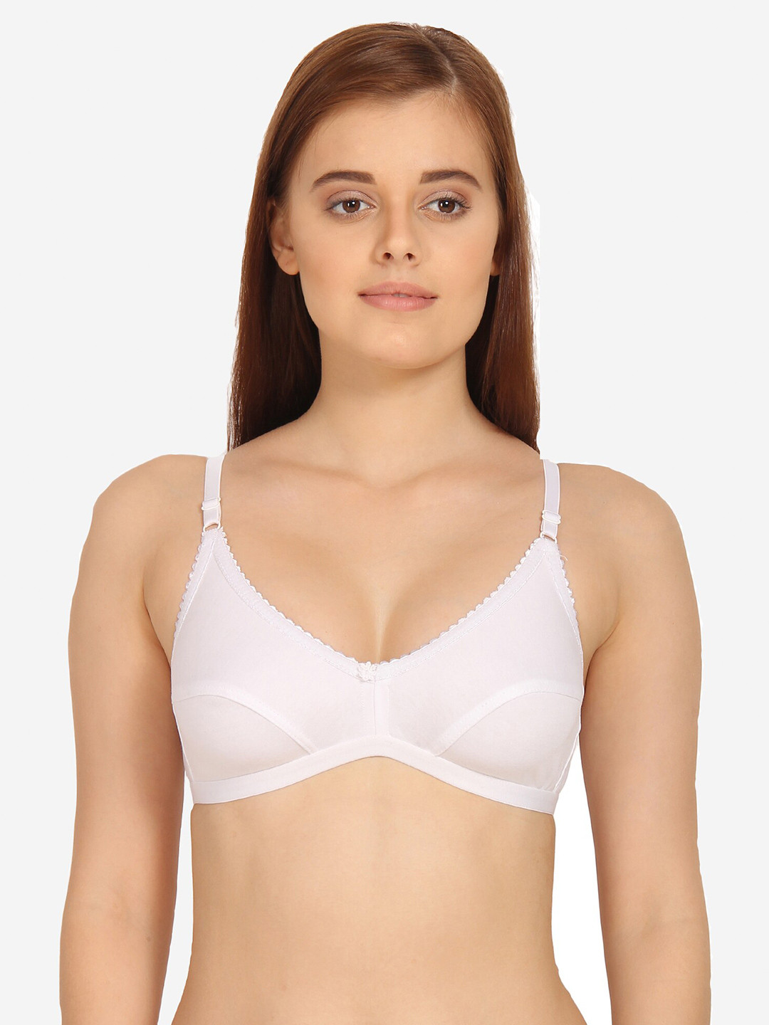 

Innocence White Non Padded Full Coverage Everyday Bra