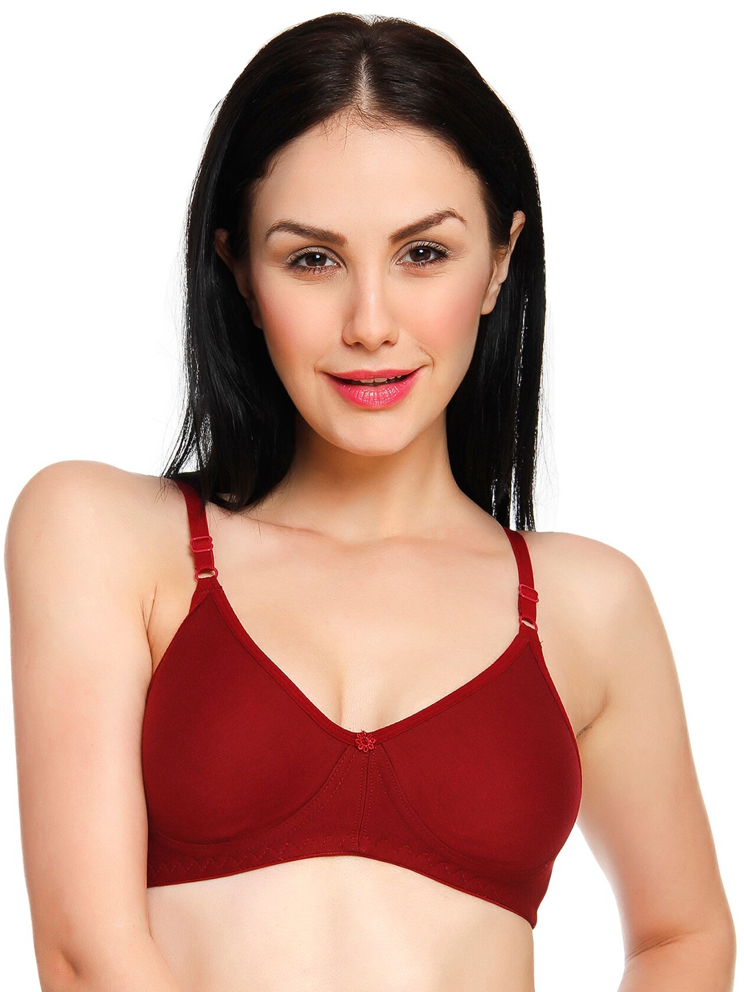 

Innocence Women Maroon Non Padded Non Wired Cotton Bra