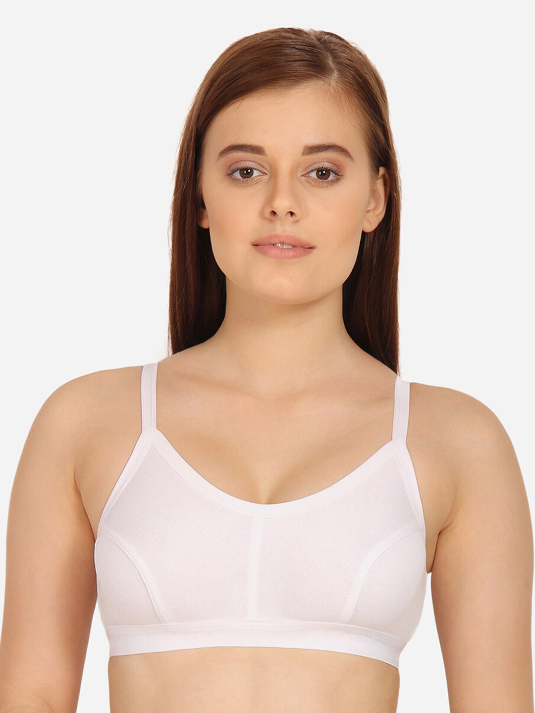 

Innocence Women Pack of 3 Non-Padded Wirefree All Day Comfort White Bra