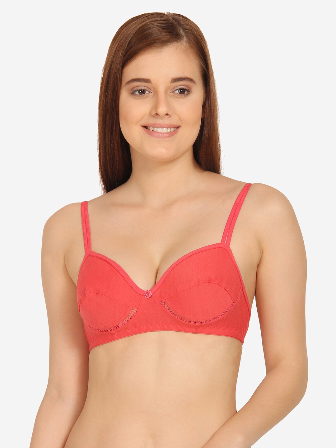 

Innocence Coral Non Wired Non Padded Full Coverage Seamless Cotton Bra