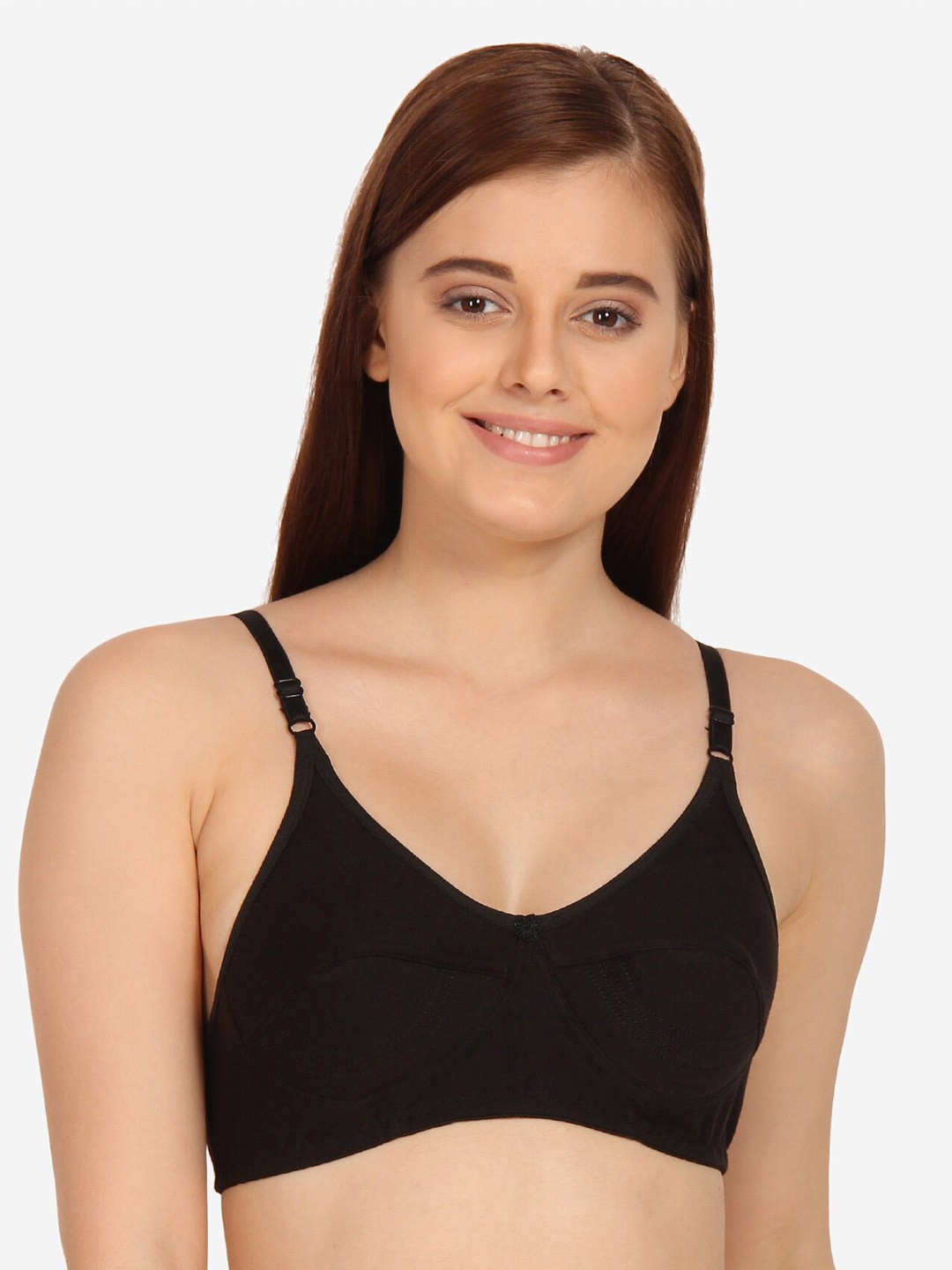 

Innocence Women Black Non Padded Non wired Bra