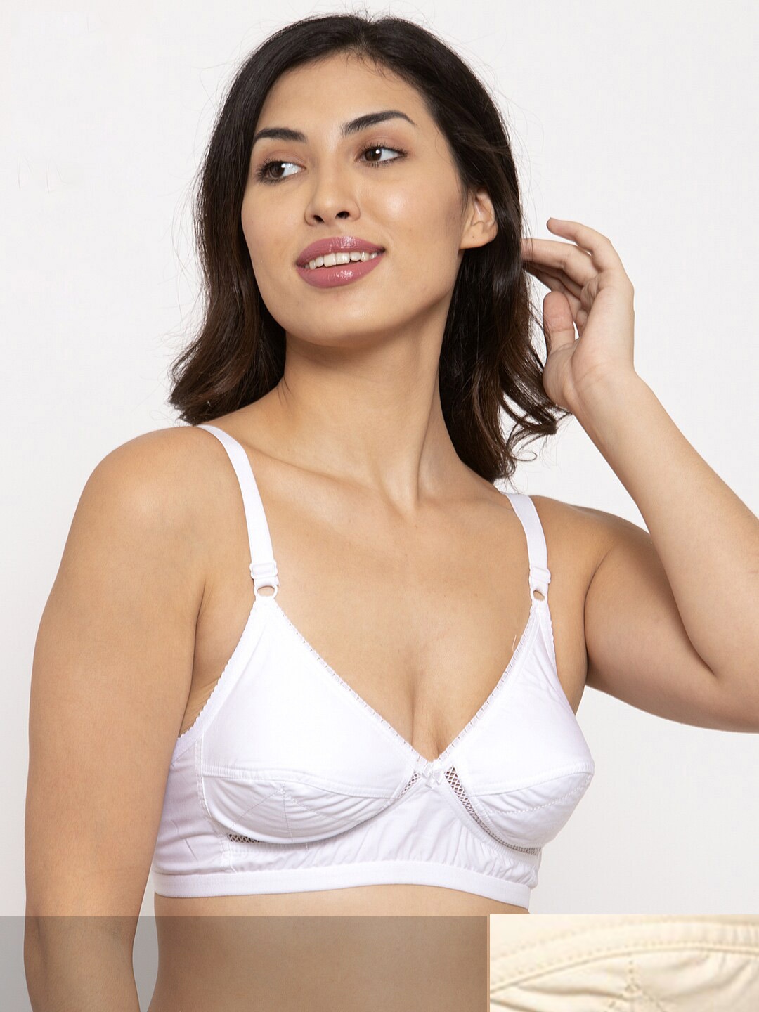 

Innocence Pack Of 2 White & Off White Non padded Cotton Bra