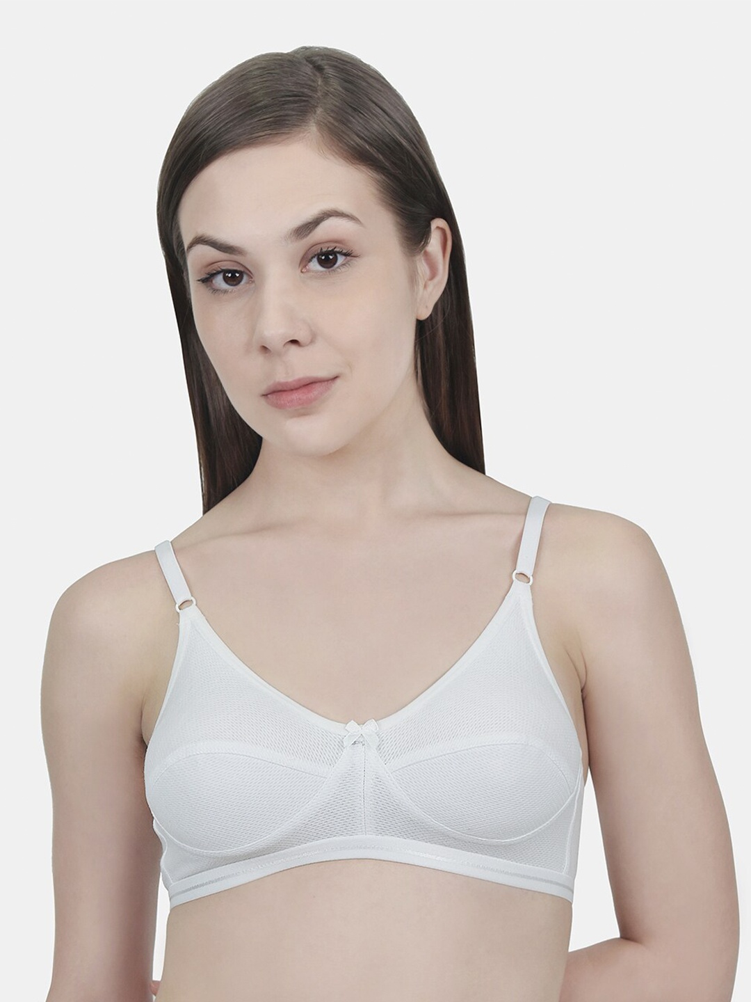 

Innocence Women White Non-Wired Non Padded Cotton Bra