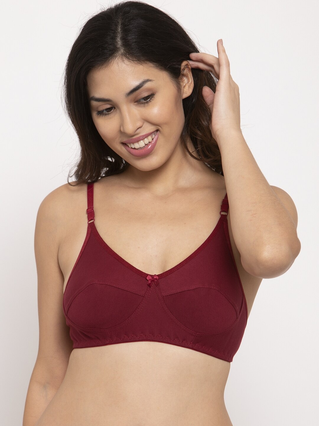 

Innocence Maroon Non Padded Non wired Bra