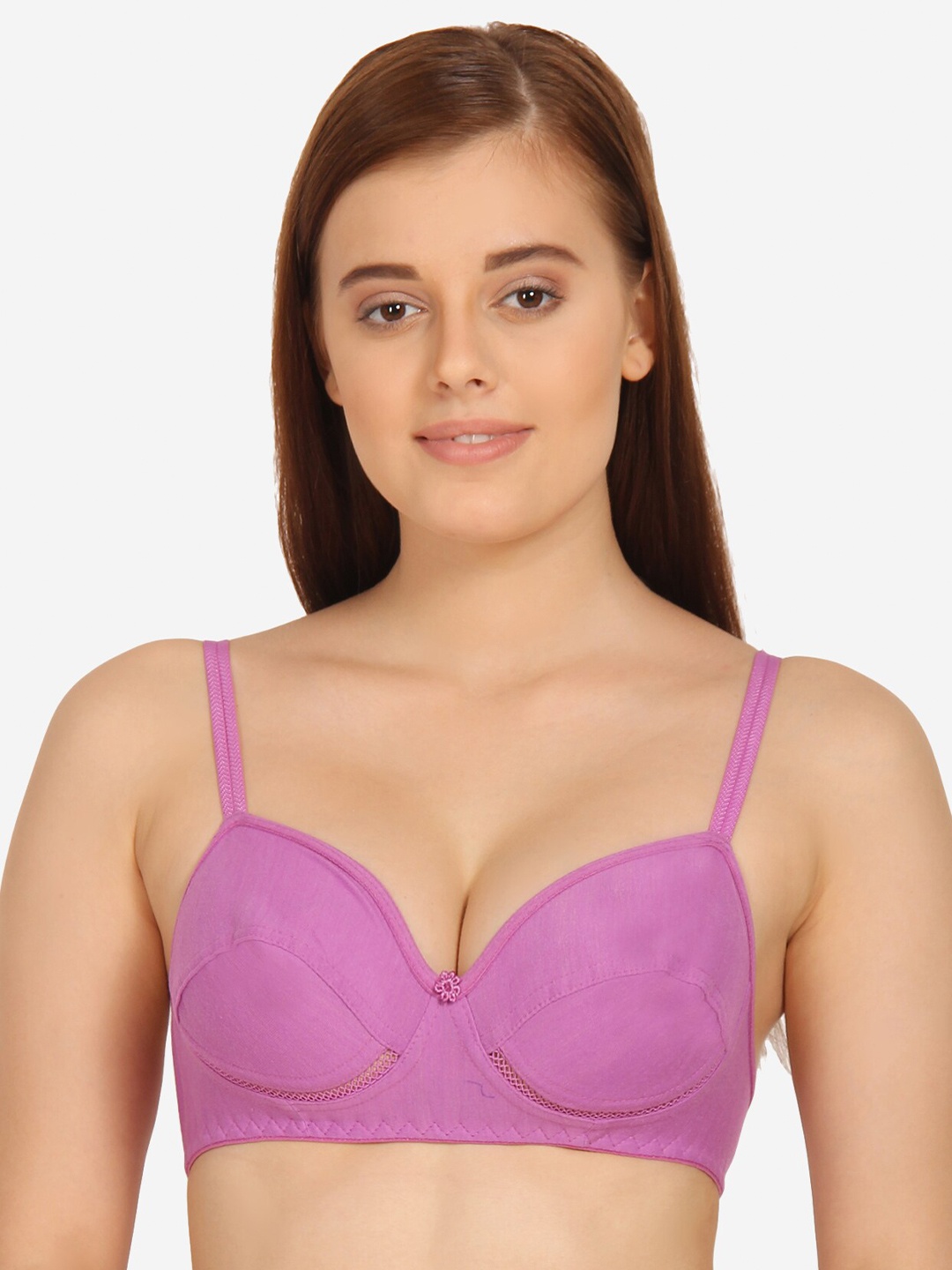 

Innocence Violet Solid Everyday Bra