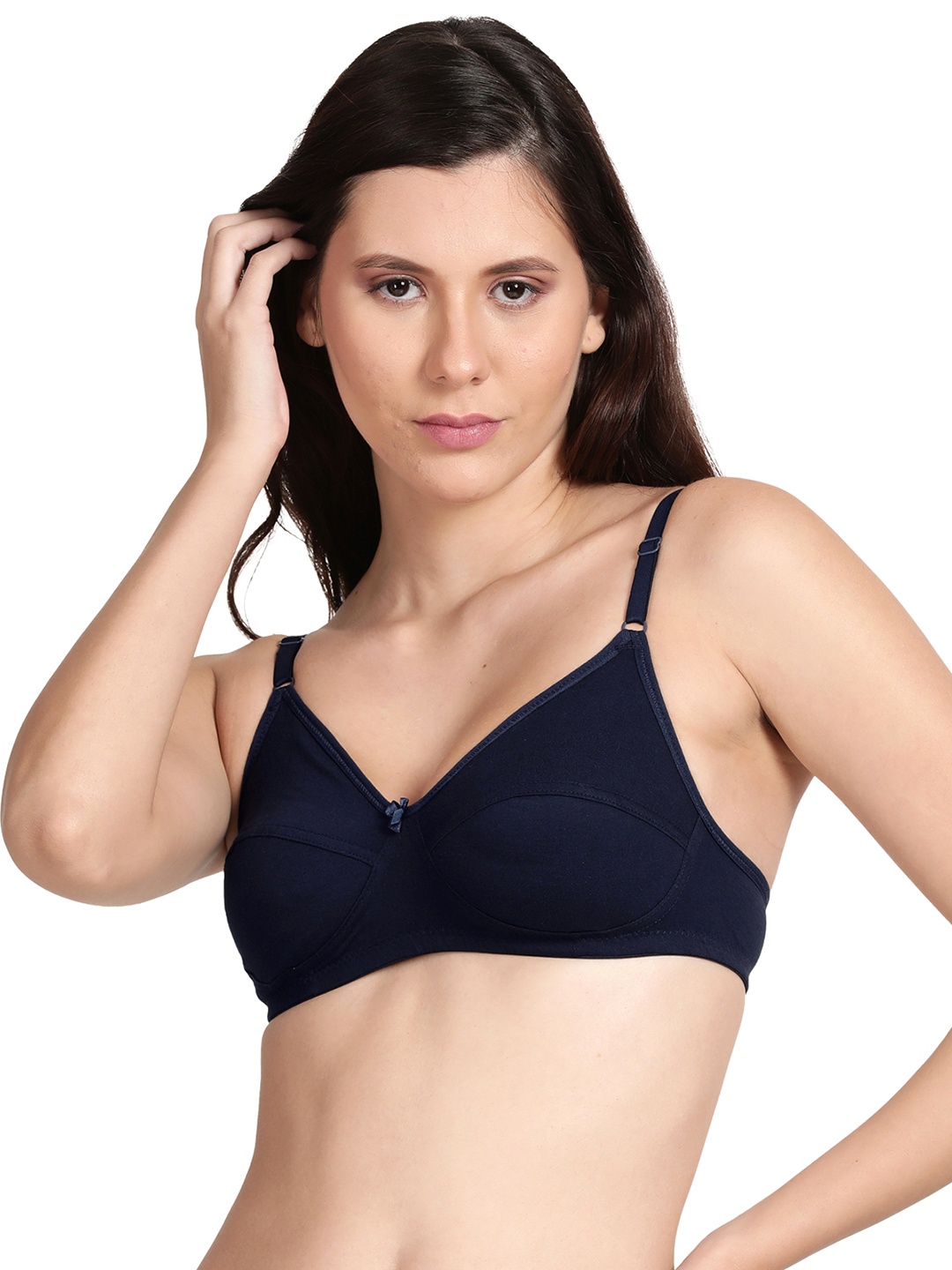 

shyaway Women Navy Blue Non Padded Cotton Bra