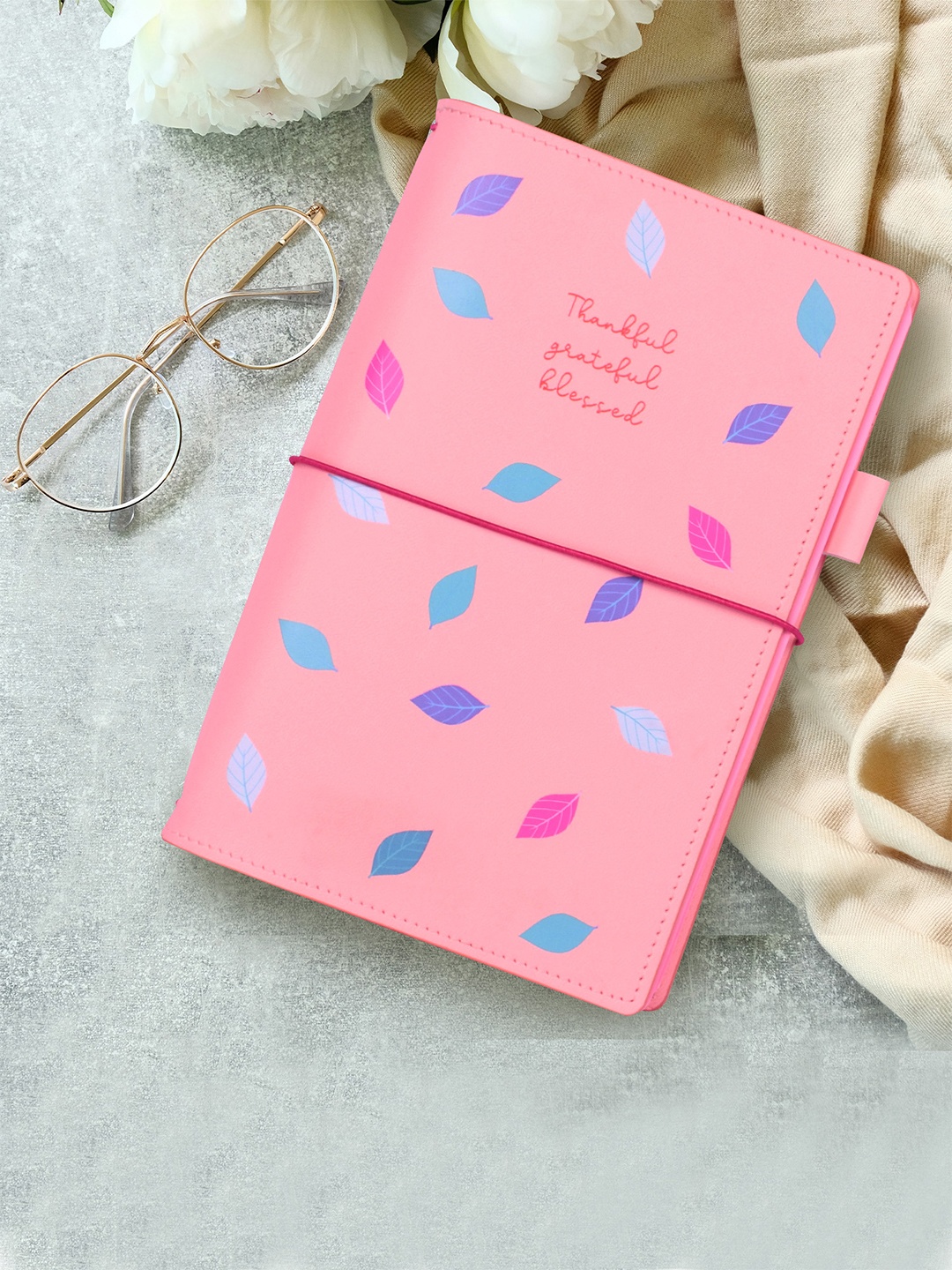 

Doodle Pink Printed Daily Thoughts Journal