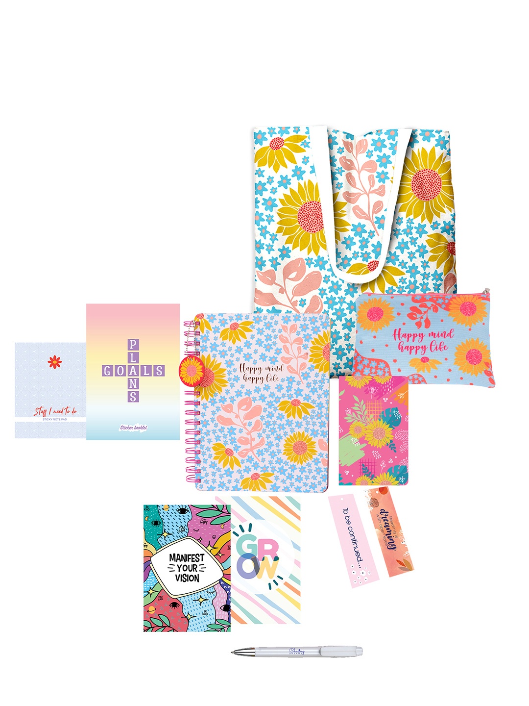 

Doodle Purple & White Printed Happy Box Bright Start Gift Kit