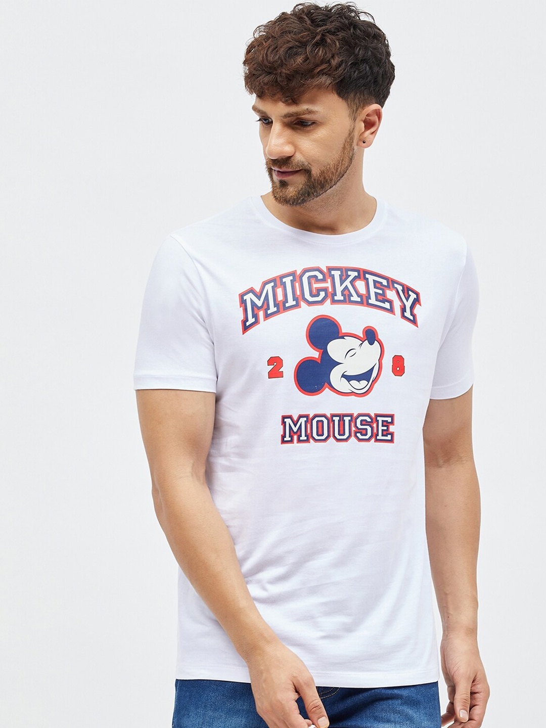 

Kook N Keech Disney Men White Typography Printed T-shirt