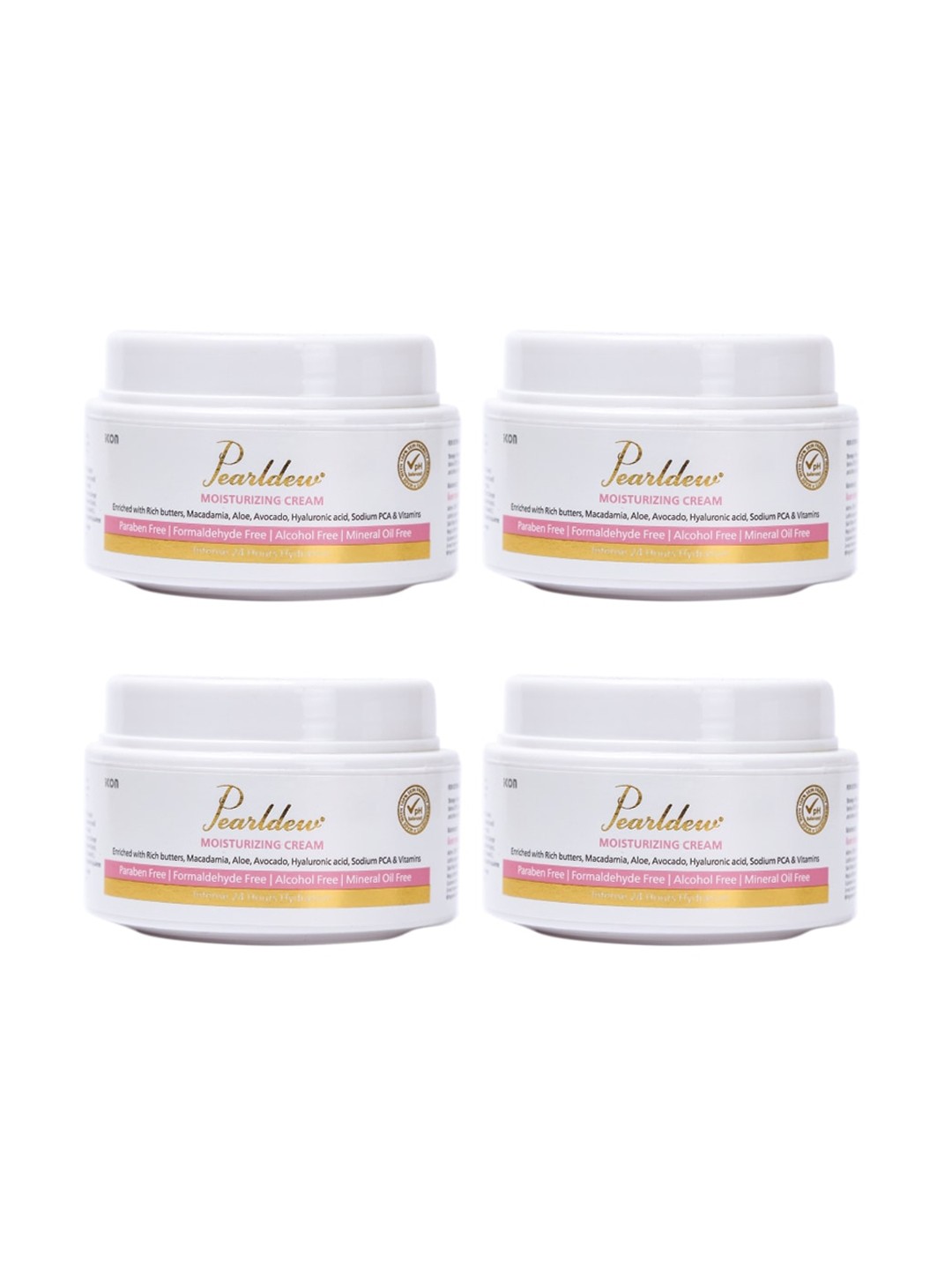 

Pearldew Pack Of 4 Moisturizing Cream 50gm, Na