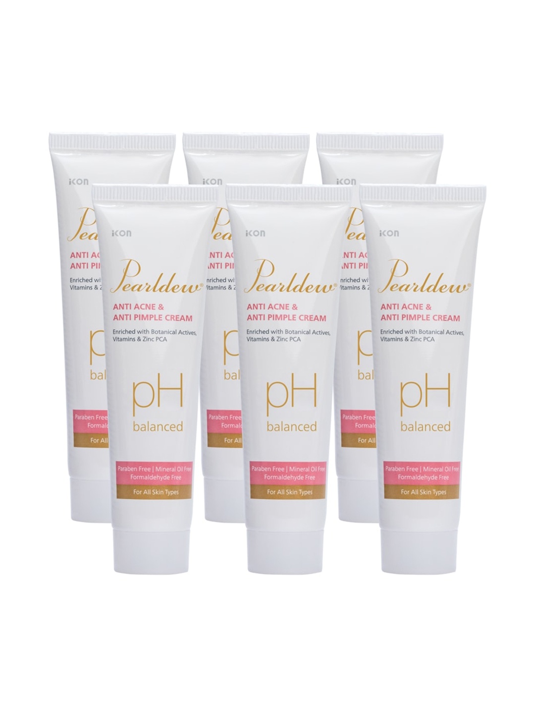 

Pearldew Set Of 6 Anti Acne & Anti Pimple Cream 25 g Each, Na