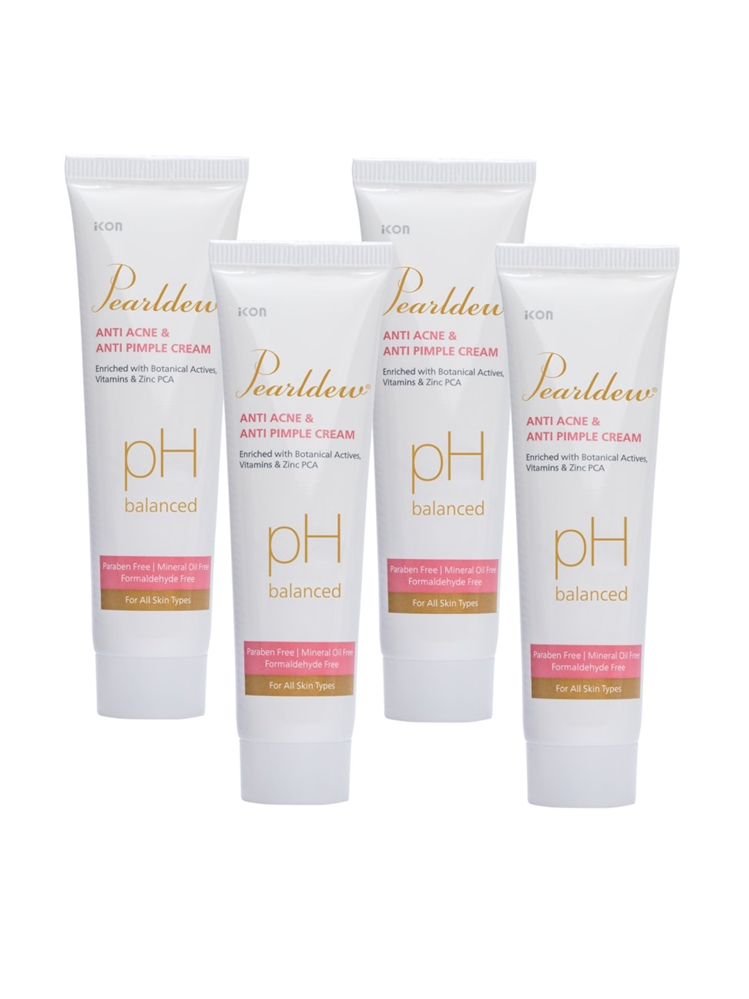 

Pearldew Set Of 4 Anti Acne & Anti Pimple Cream, Na