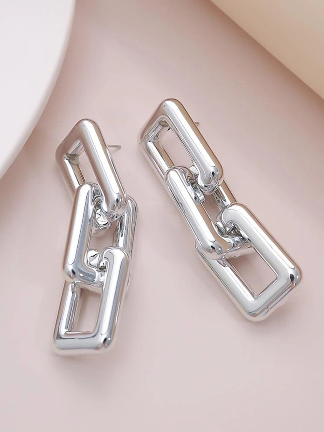 

Pinapes Silver-Toned Classic Drop Earrings