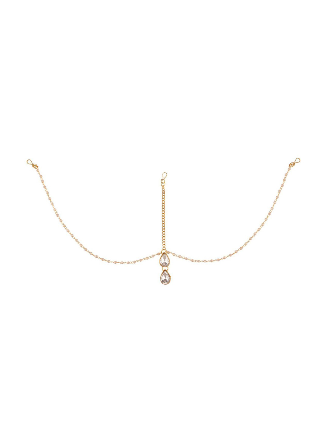 

Efulgenz Women Gold-Plated White Head Jewellery