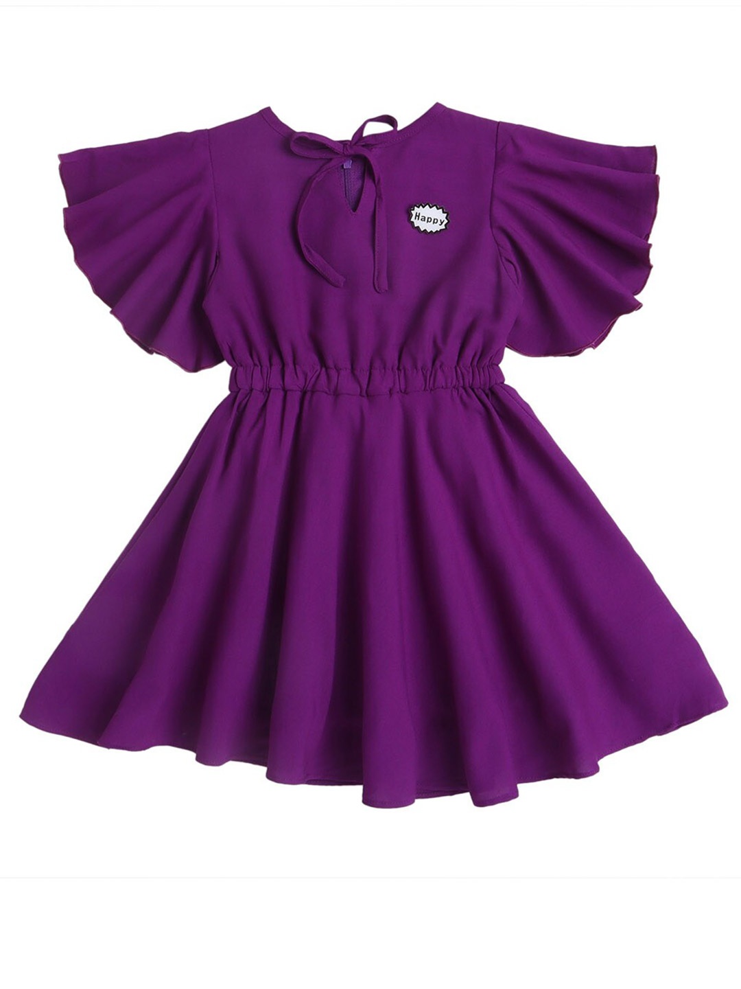 

The Magic Wand Girl Purple Solid Dress