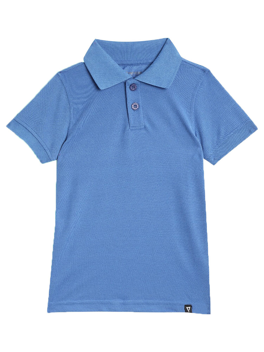 

PROTEENS Boys Blue Polo Collar Cotton T-shirt