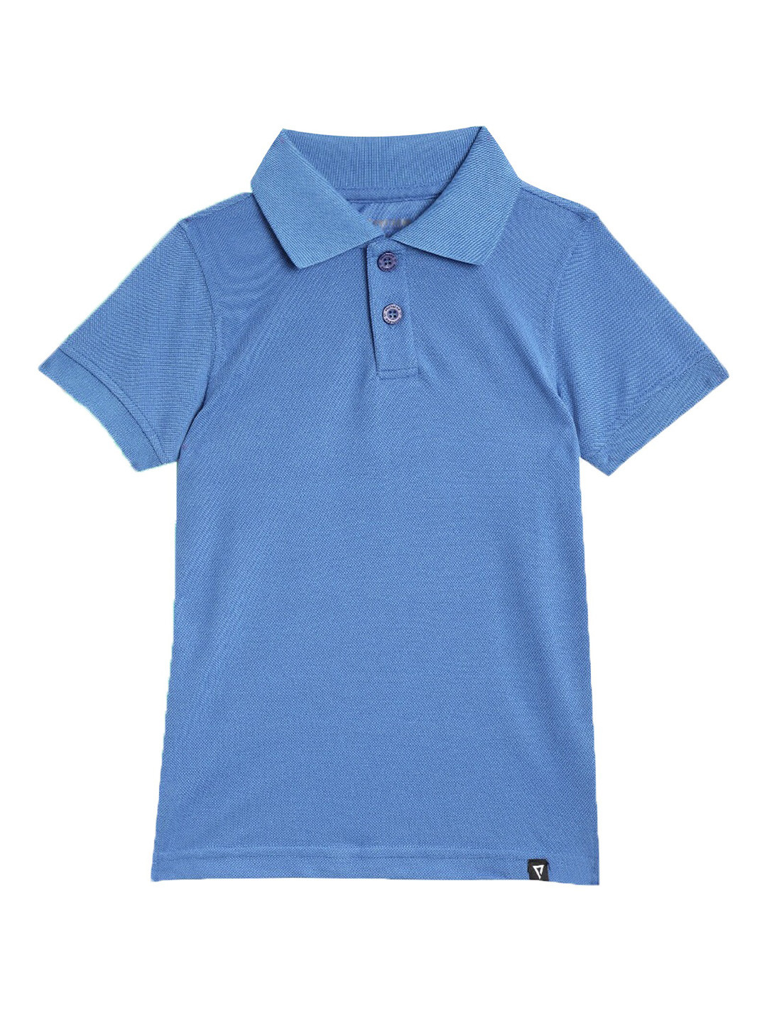 

PROTEENS Boys Blue Polo Collar Cotton T-shirt