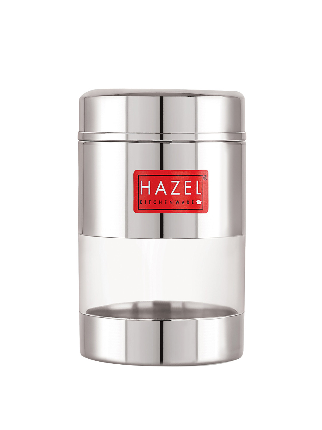 

HAZEL Set Of 6 Dishwasher Safe Stainless Steel Airtight Mukhwas Container Jars, Silver