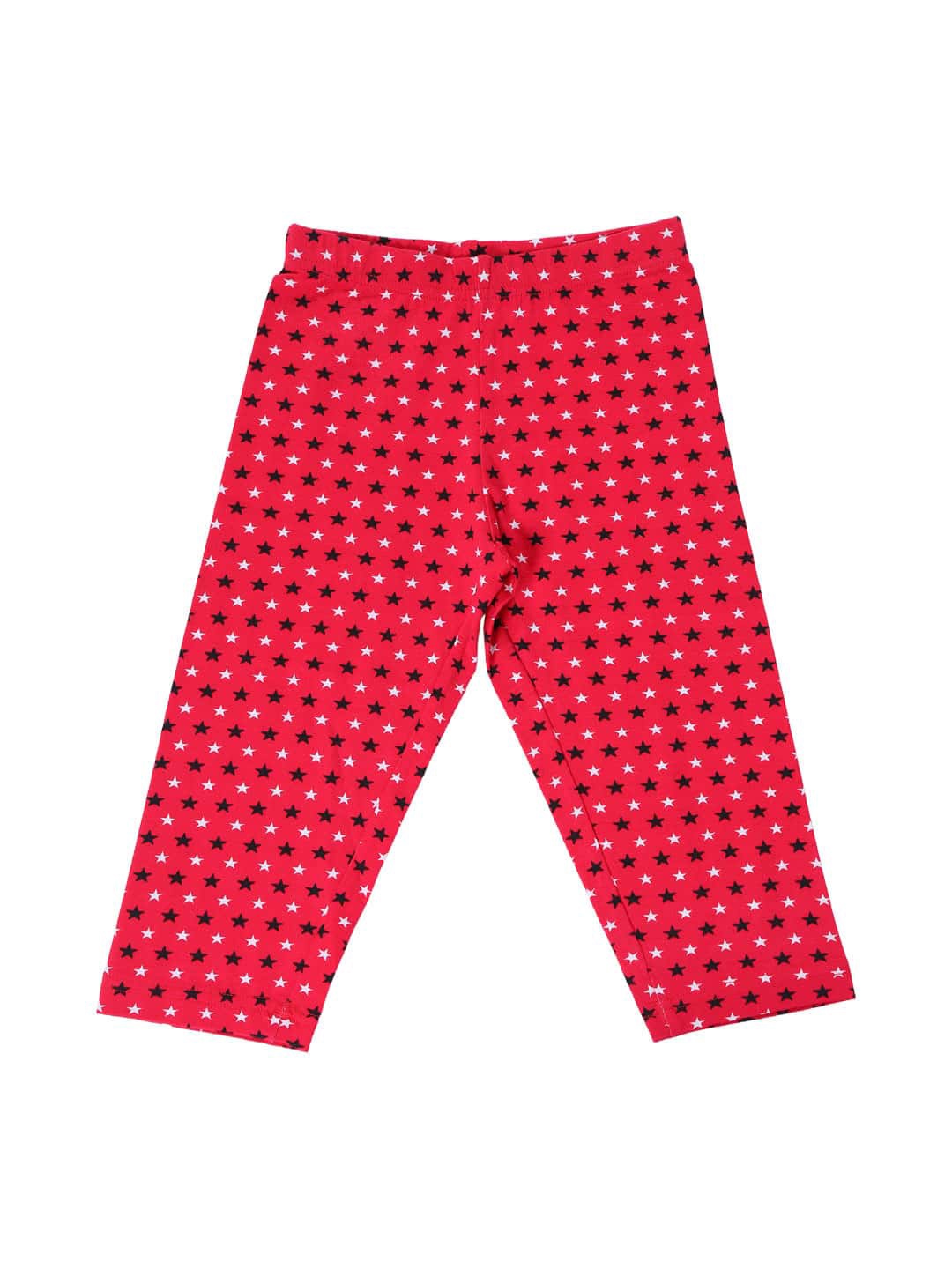 

Bodycare Kids Girls Red Printed Capris