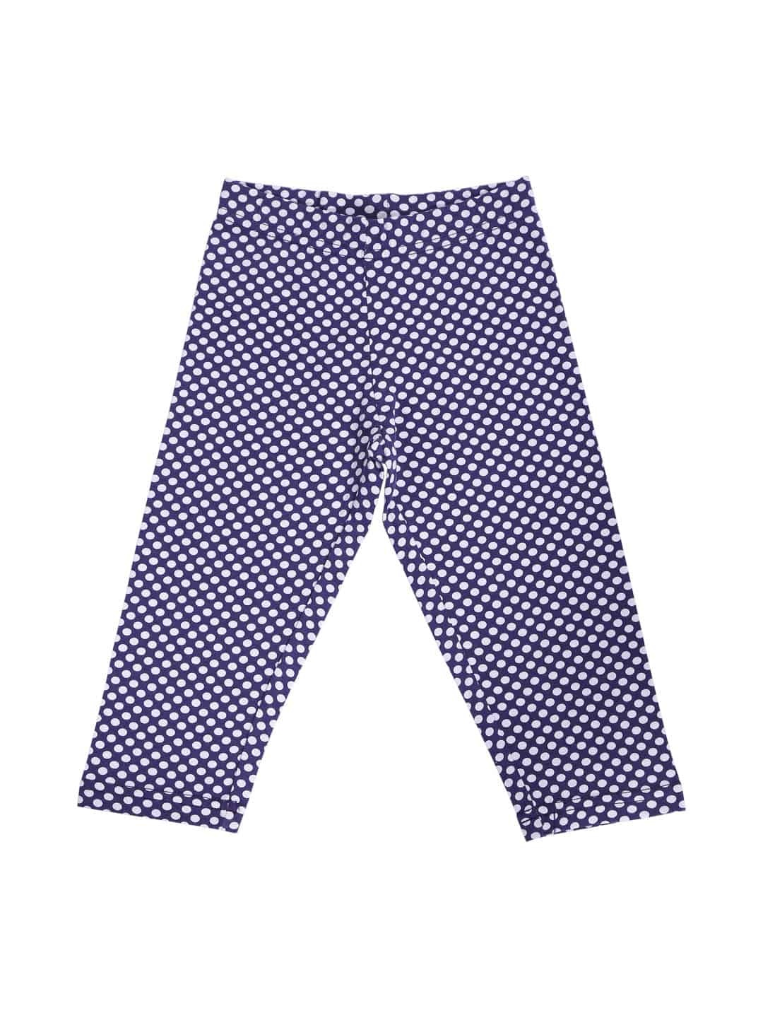 

Bodycare Kids Girls Blue & White Printed Capris