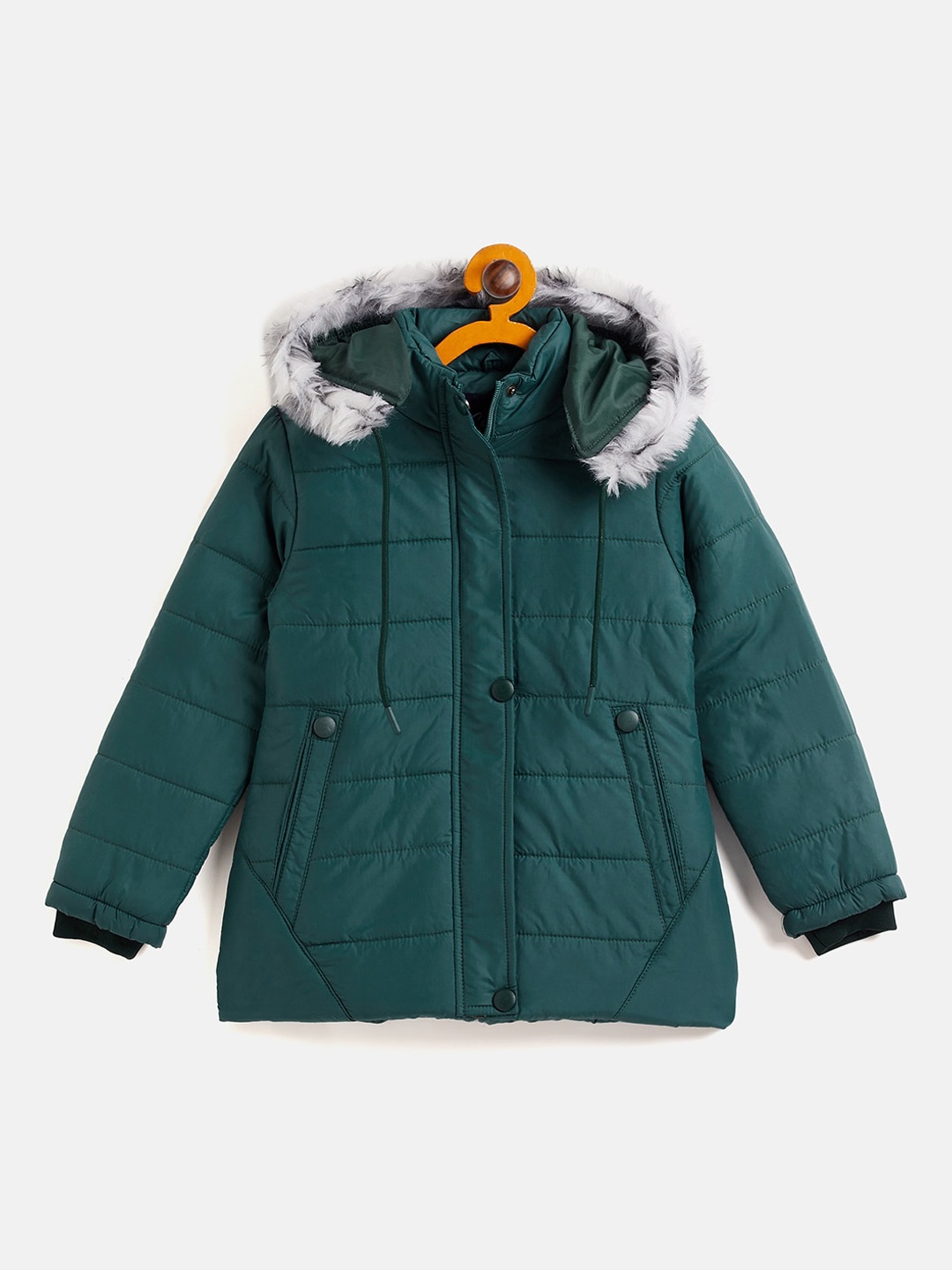 

Camey Girls Green White Lightweight Padded Jacket