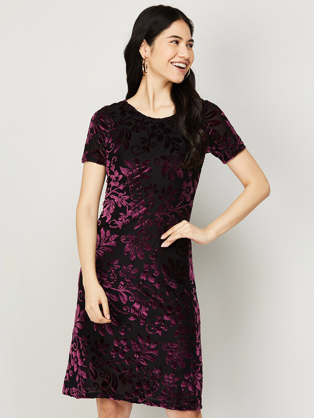 

CODE by Lifestyle Women Purple Sheath Dress