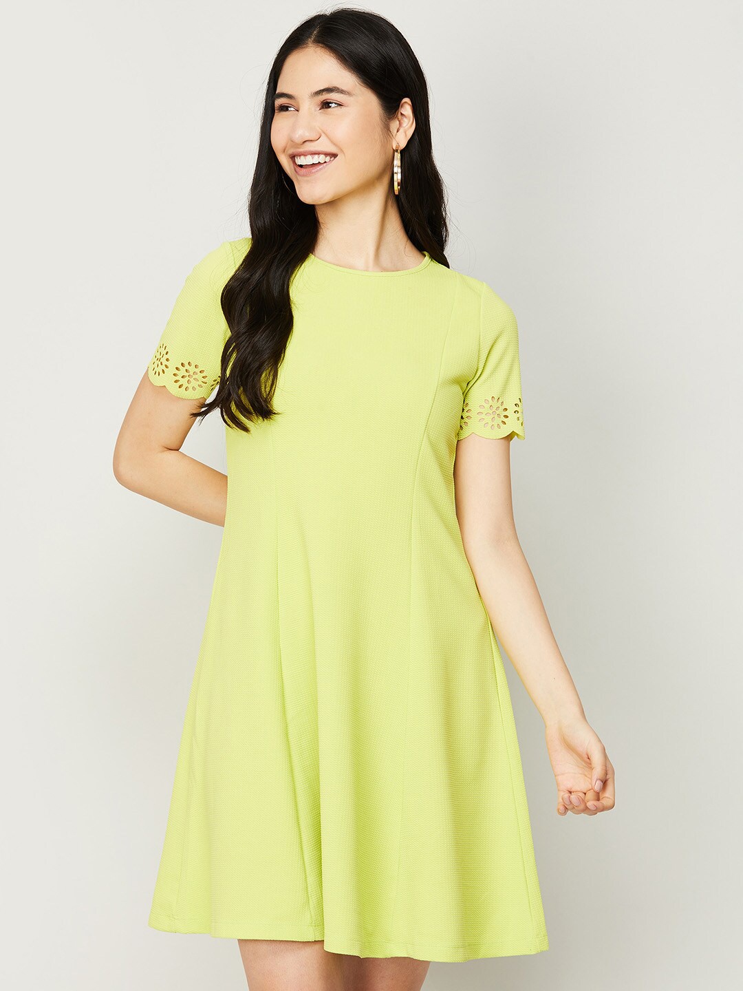

CODE by Lifestyle Women Green A-Line Dress