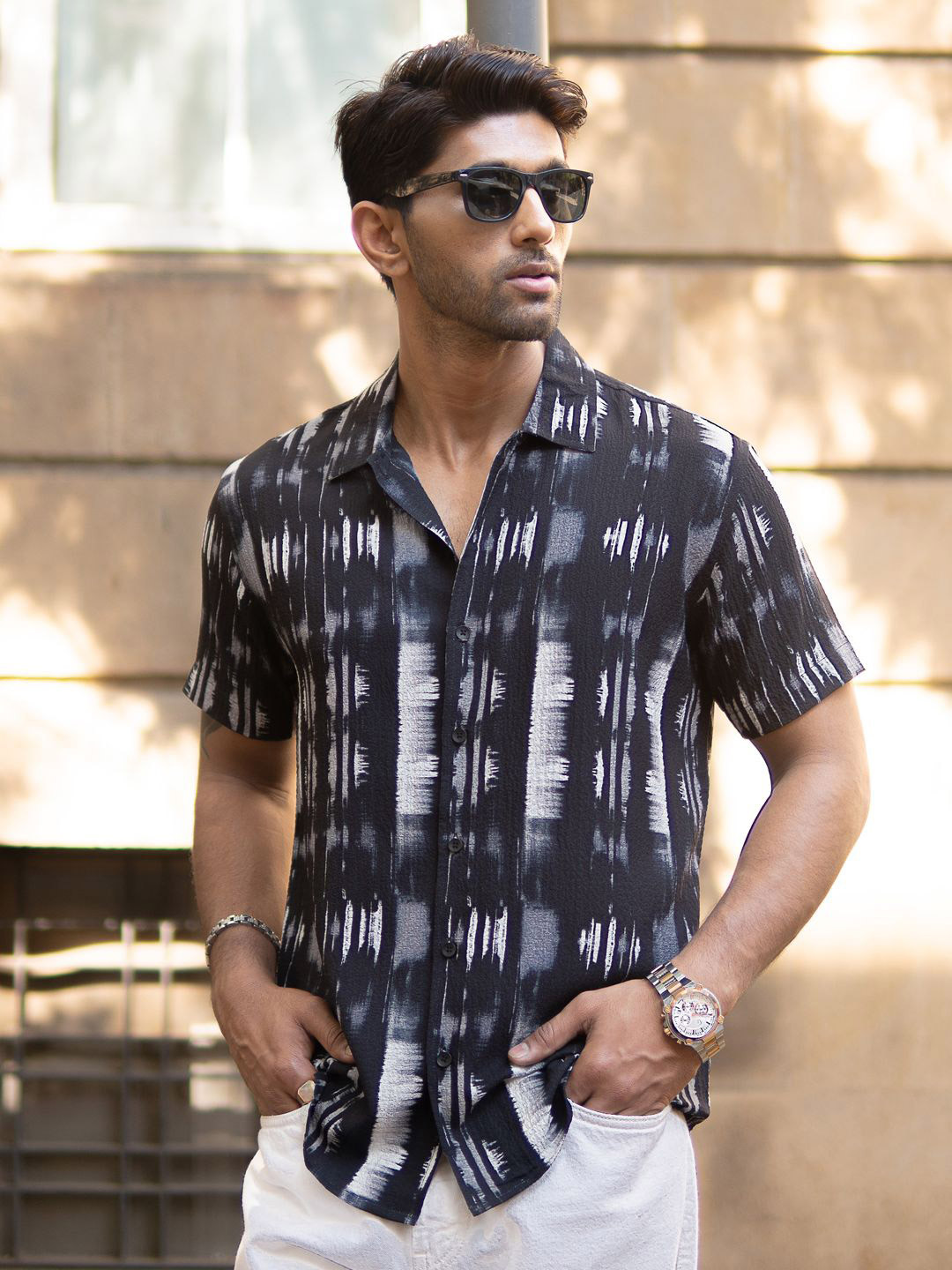 Powerlook Men Opaque Printed Casual Shirt