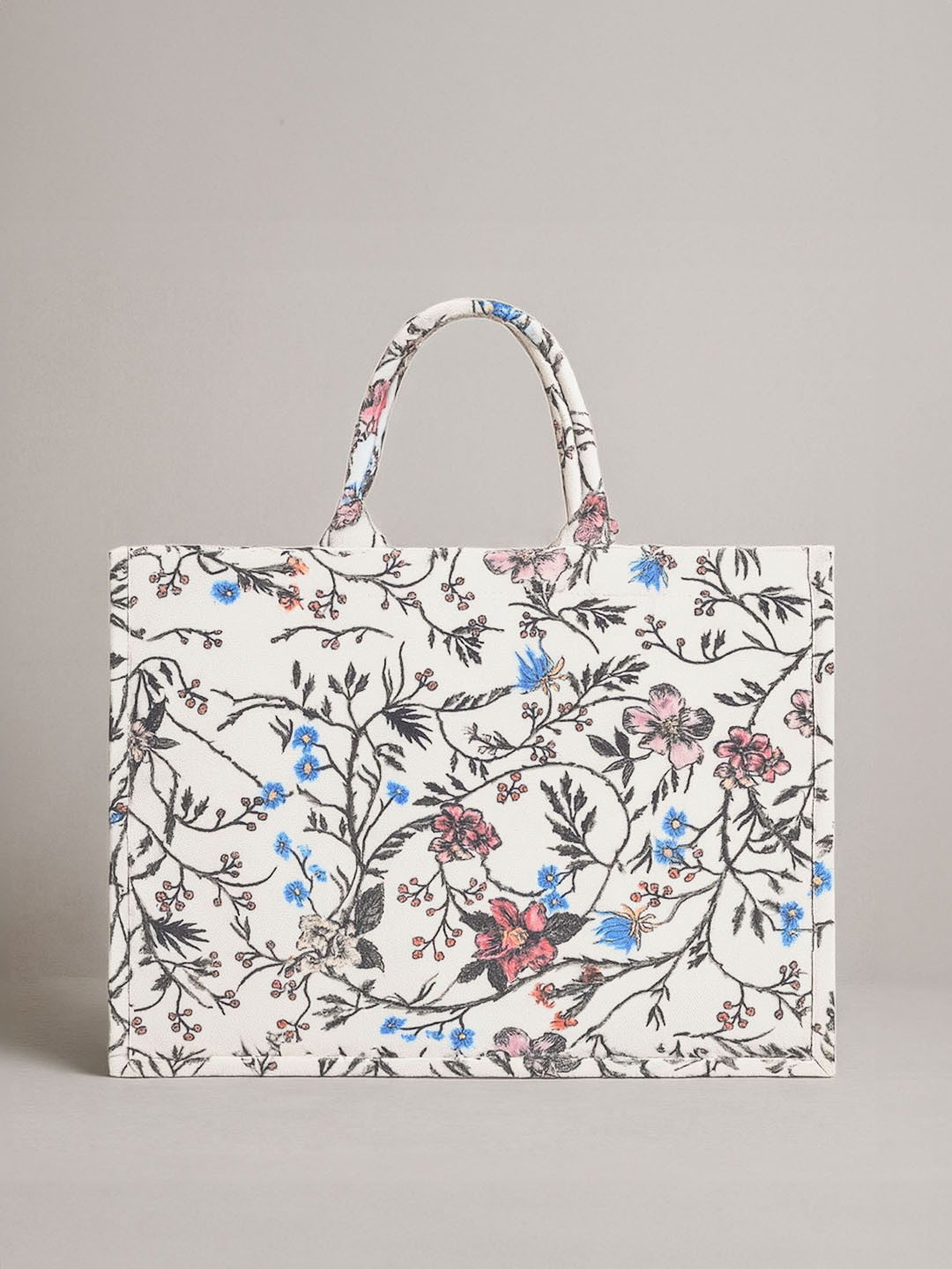 Lino Perros Floral Printed Structured Laptop Bag