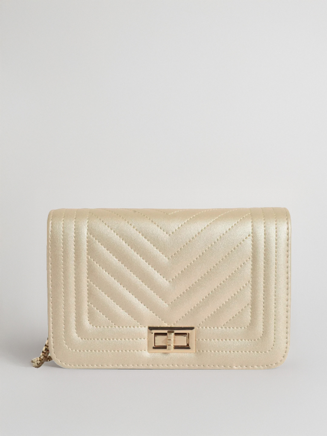 Lino Perros Gold-Toned Quilted Sling Bag