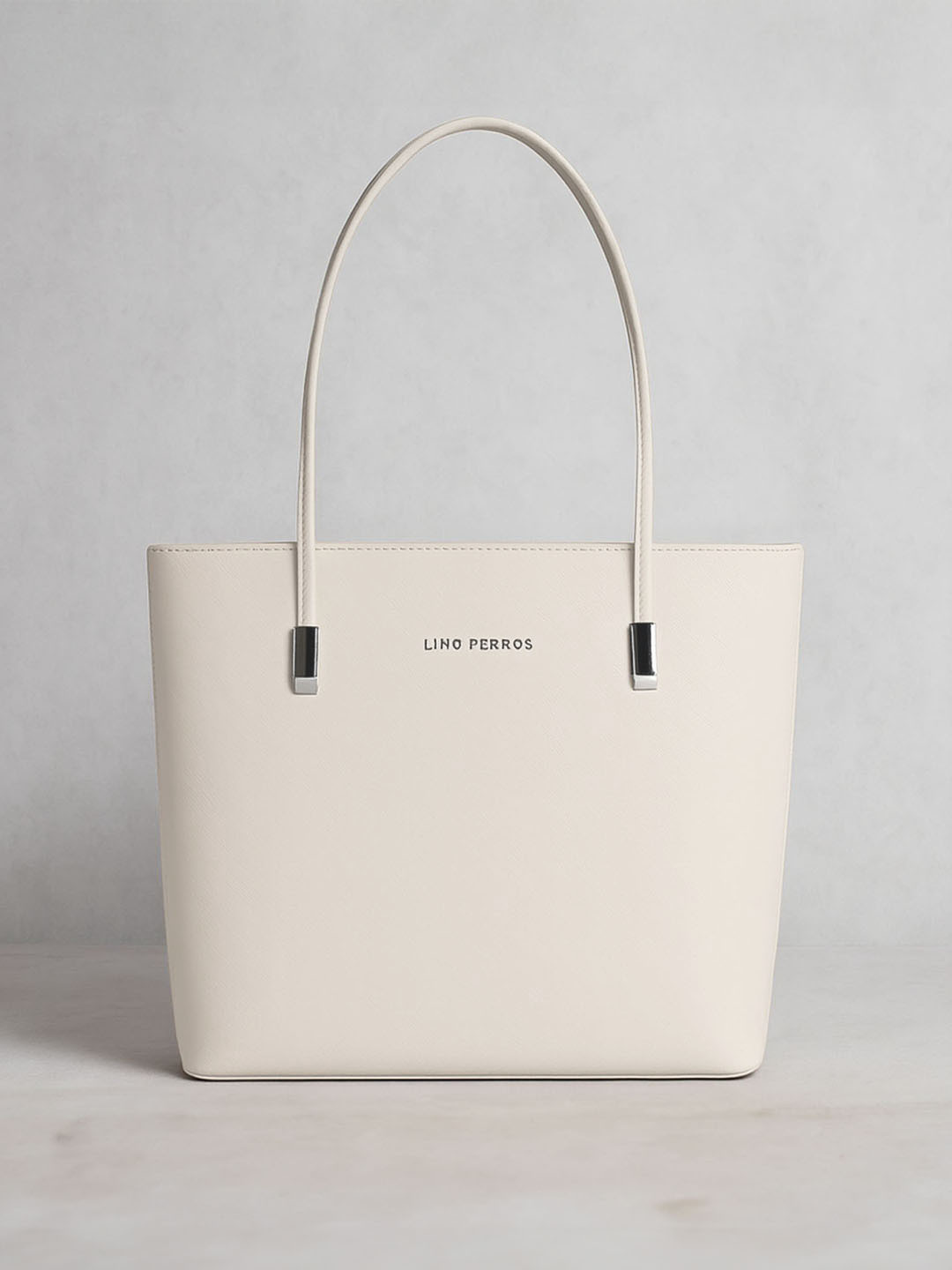 Lino Perros Off-White Solid Laptop Bag
