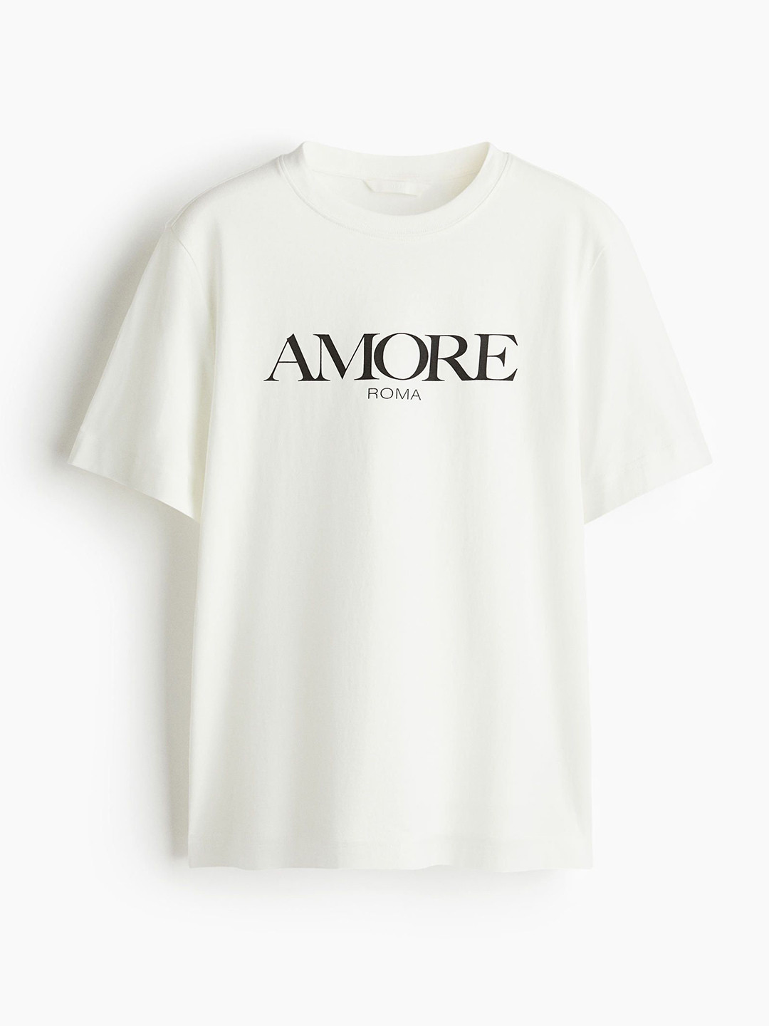 H&M Pure Cotton Motif-Detail T-shirt