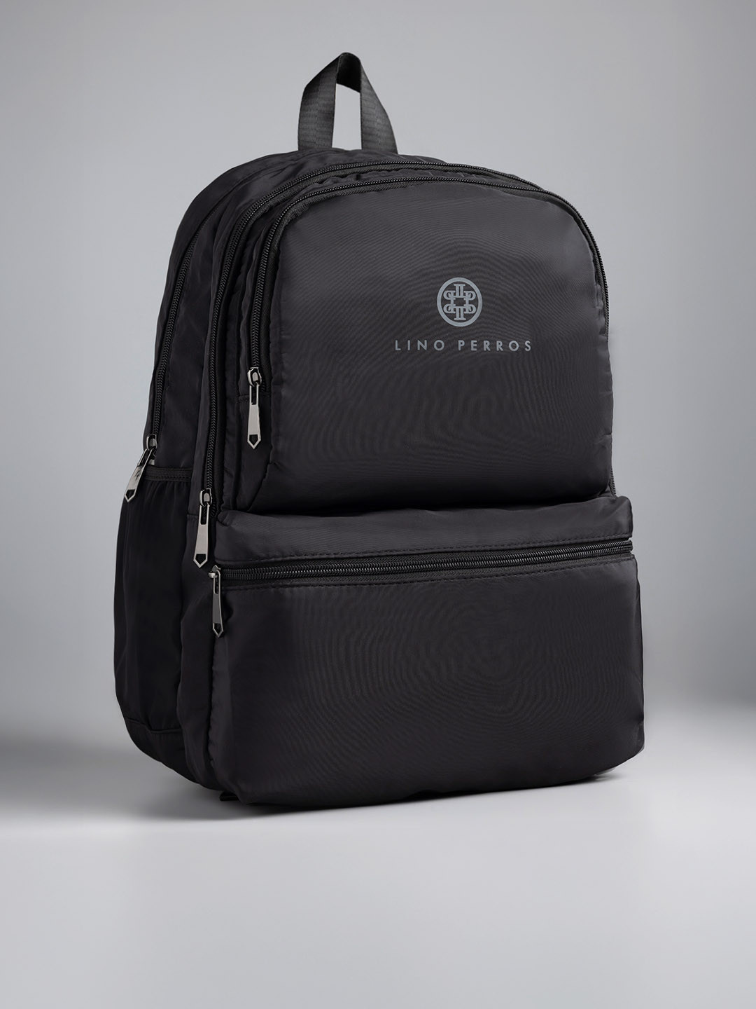 Lino Perros Women Black Solid 16 Inch Laptop Backpack