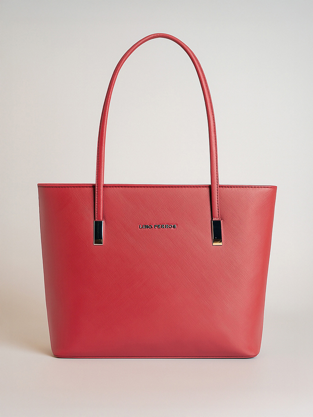 Lino Perros Red Solid Laptop Bag