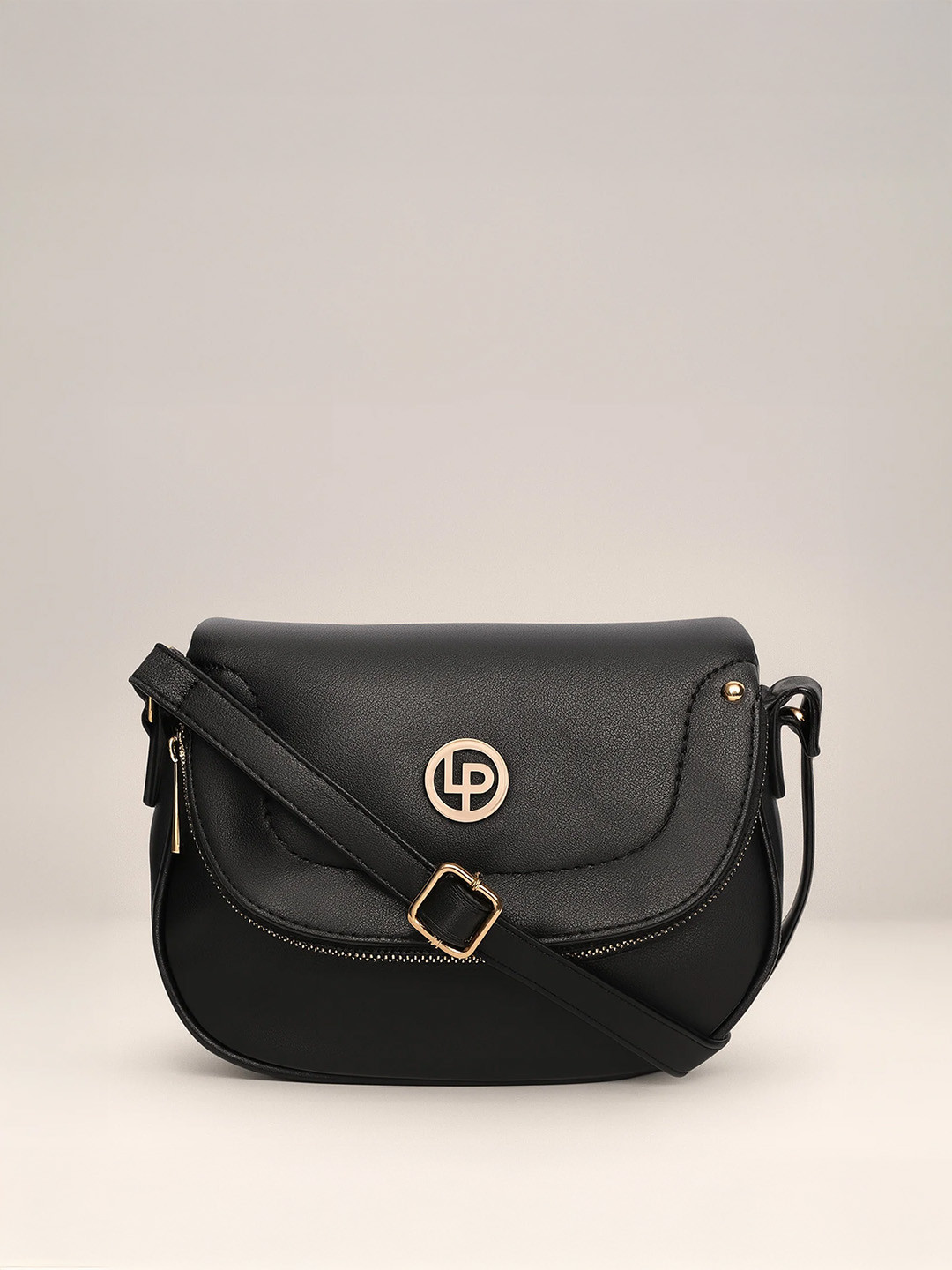 Lino Perros Women Black Solid Sling Bag