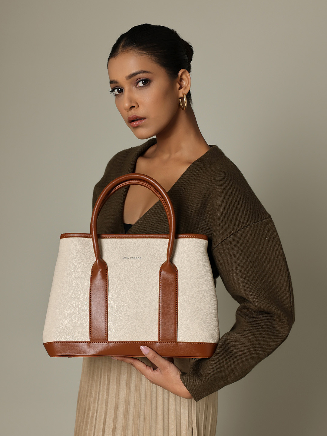 Lino Perros Colourblocked Structured Satchel