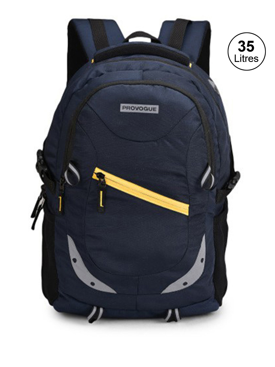 Provogue Unisex Navy Blue Backpack with Compression Straps 31L 35 L