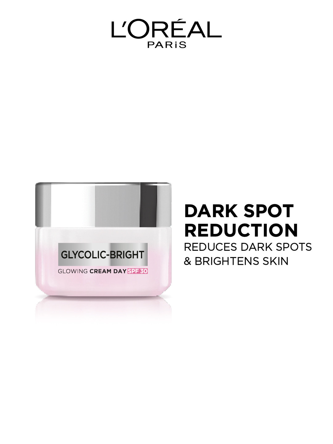 LOreal Paris Glycolic Bright Day Cream SPF 30 Brightens Skin & Reduces Dark Spots - 50ml