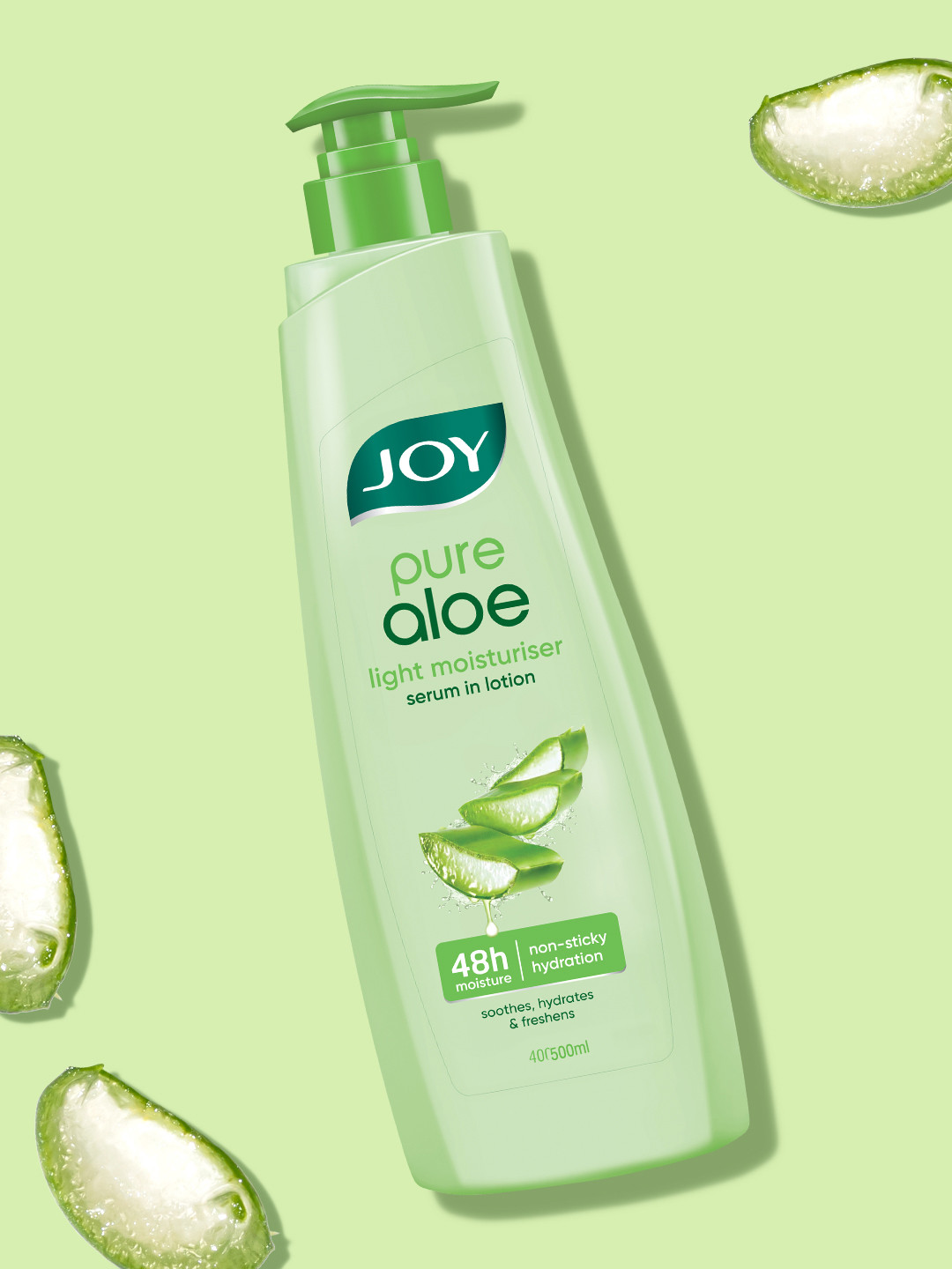 JOY Pure Aloe Lightweight Body Lotion With Anti Oxidants & Vitamin C - 500ml