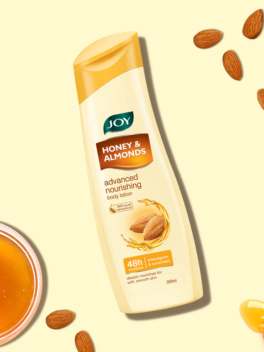 JOY Honey & Almonds Advanced Nourishing Body Lotion For Summer - 300ml