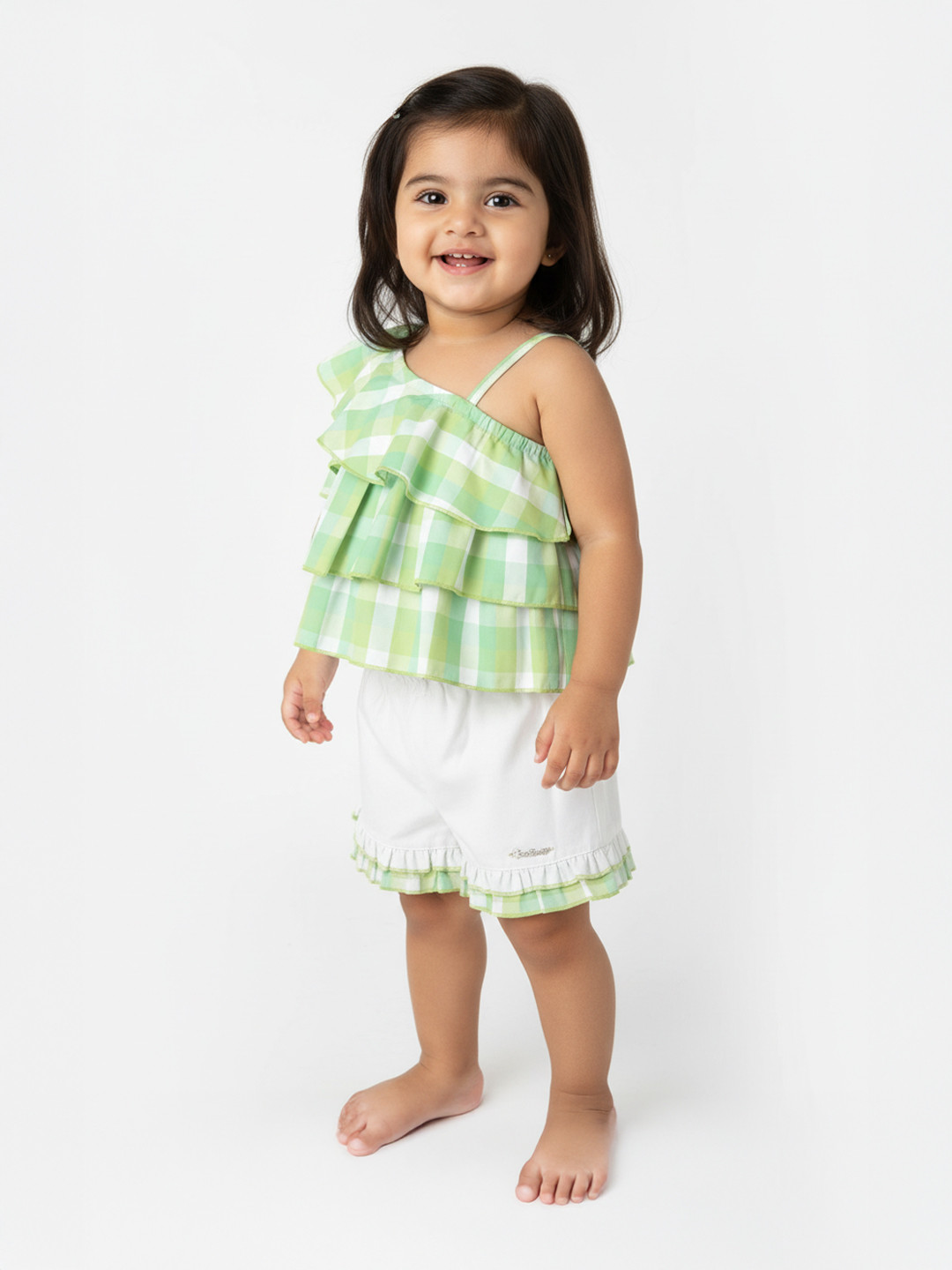 Nauti Nati Girls Checked Top with Shorts
