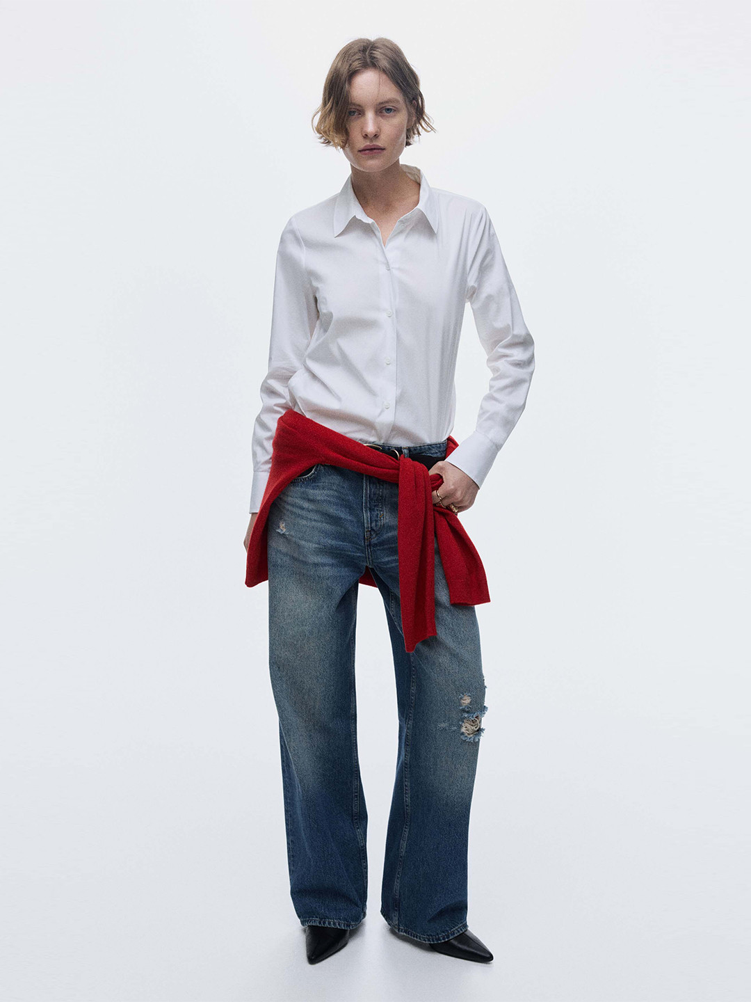 H&M Women White Formal Shirt